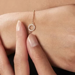 Bracelet Plaqué Or Klaar Oxydes De Zirconium