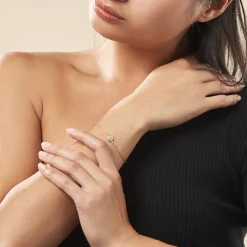 Bracelet Plaqué Or Larraso Oxydes De Zirconium