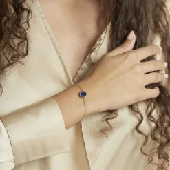 Bracelet Plaqué Or Neassasodalite
