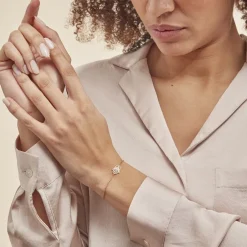 Bracelet Plaqué Or Stijn Oxyde De Zirconium