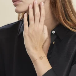 Bracelet Plaque Or Jaune Galvina