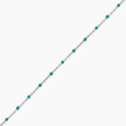 Bracelet Polka Argent Blanc