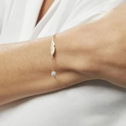 Bracelet Powoo Or Jaune Strass