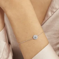 Bracelet Princess Argent Blanc Oxyde De Zirconium