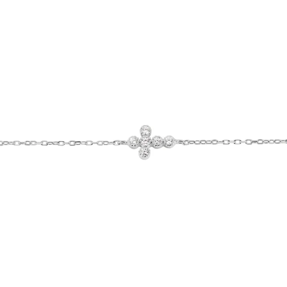 Bracelet Priscus Argent Blanc Oxyde De Zirconium