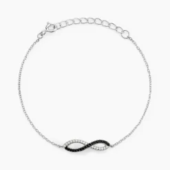 Bracelet Prudentia Argent Blanc Oxyde De Zirconium