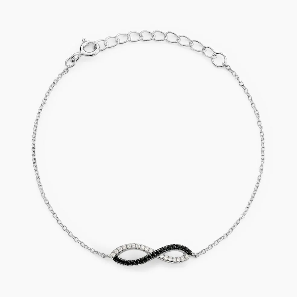 Bracelet Prudentia Argent Blanc Oxyde De Zirconium