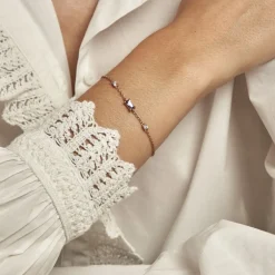 Bracelet Purple Mood Argent Rose Oxyde De Zirconium