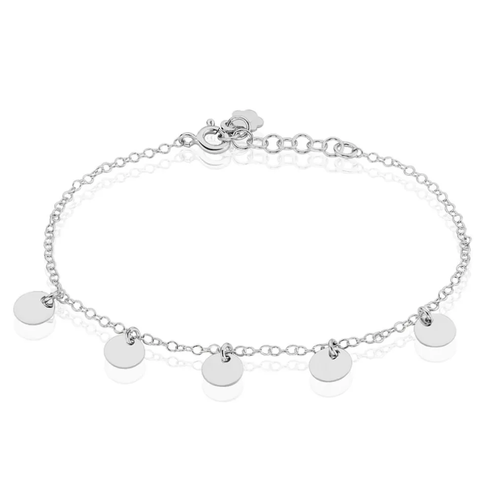 Bracelet Ragavi Argent Blanc