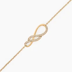 Bracelet Rajah Plaqué Or Jaune Oxyde De Zirconium