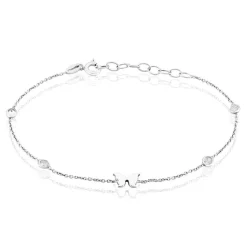 Bracelet Rana Argent Blanc Oxyde De Zirconium