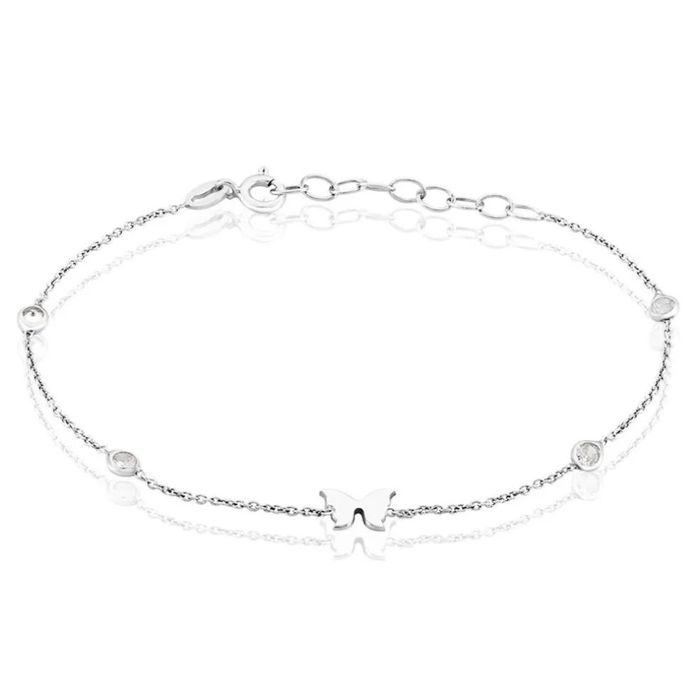 Bracelet Rana Argent Blanc Oxyde De Zirconium