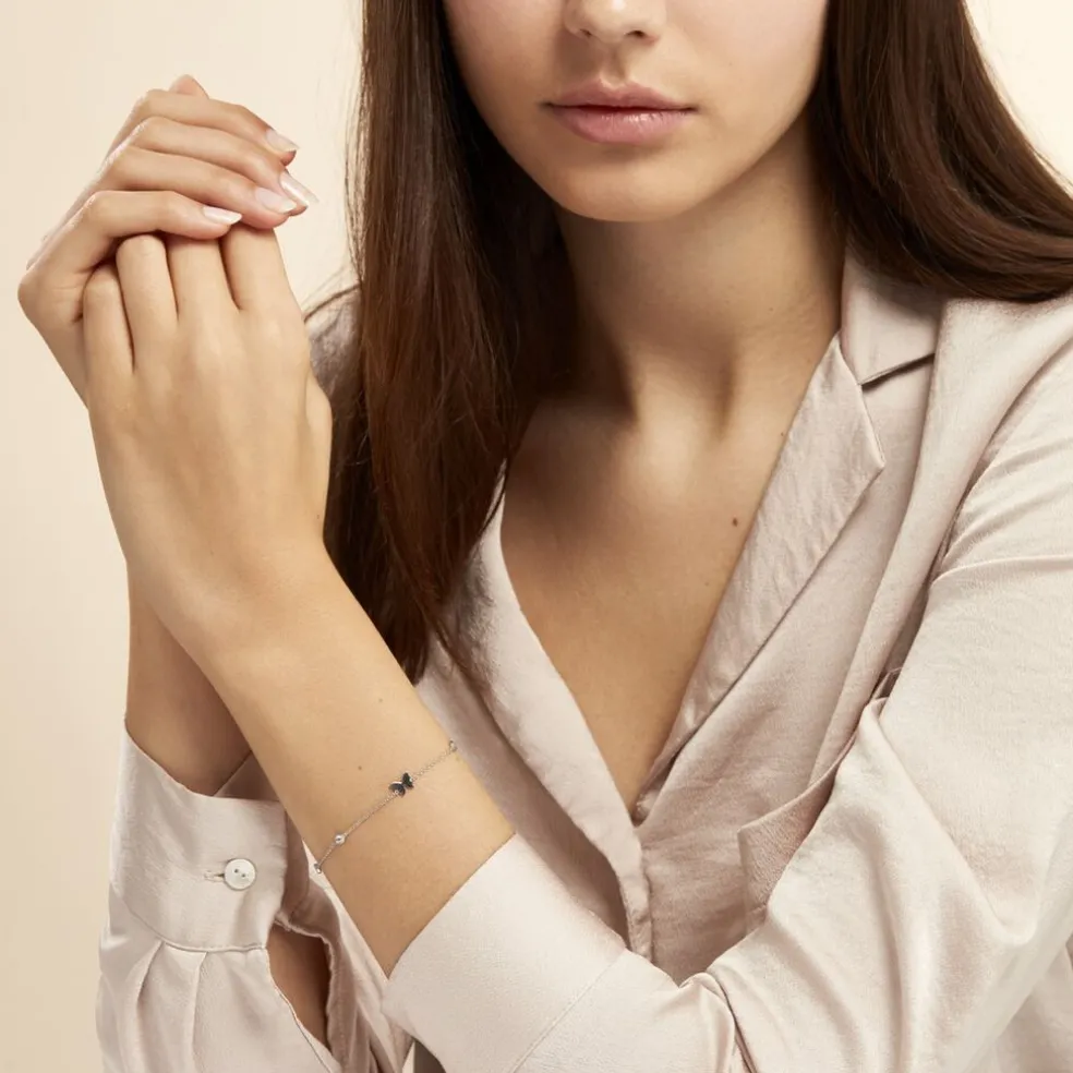 Bracelet Rana Argent Blanc Oxyde De Zirconium