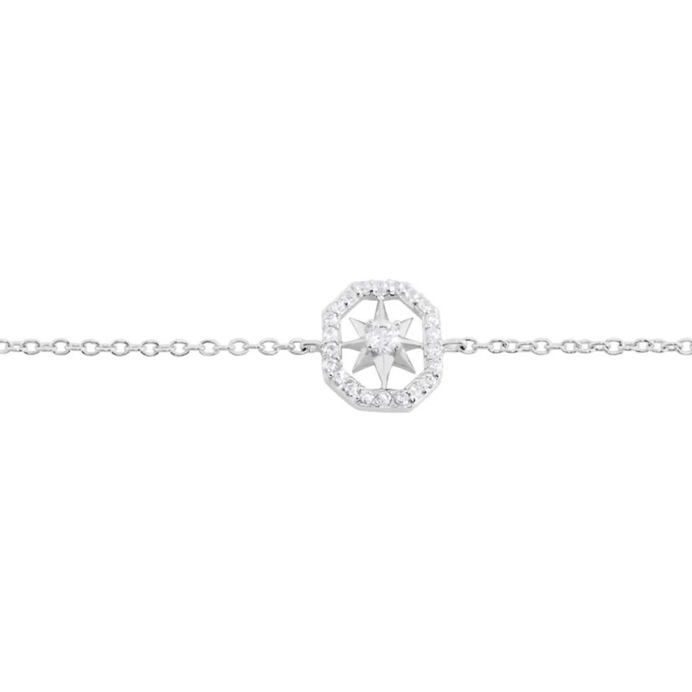 Bracelet Ray Argent Oxyde De Zirconium