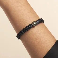 Bracelet Reba Or Blanc Perle De Culture De Tahiti