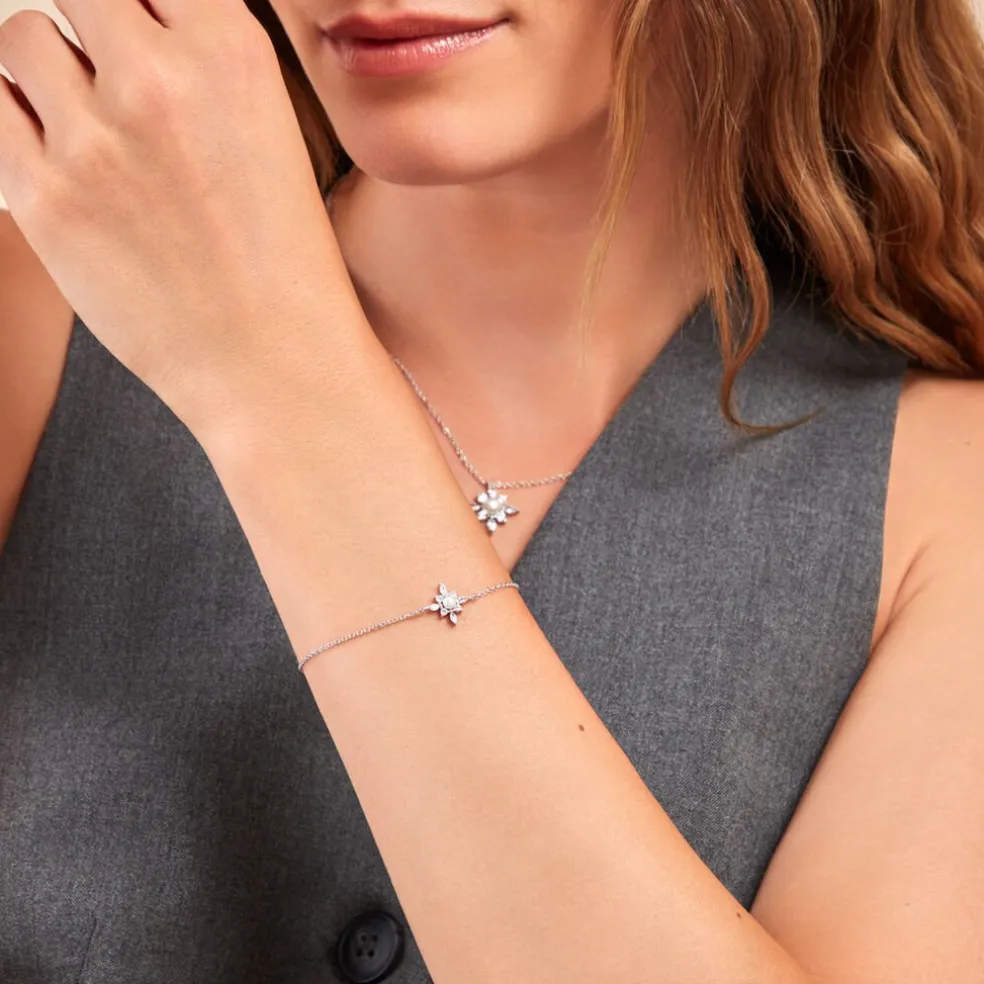 Bracelet Rhoda Argent Blanc Perle De Culture Oxyde De Zirconium