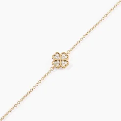 Bracelet Rhosyn Plaqué Or Jaune Oxyde De Zirconium