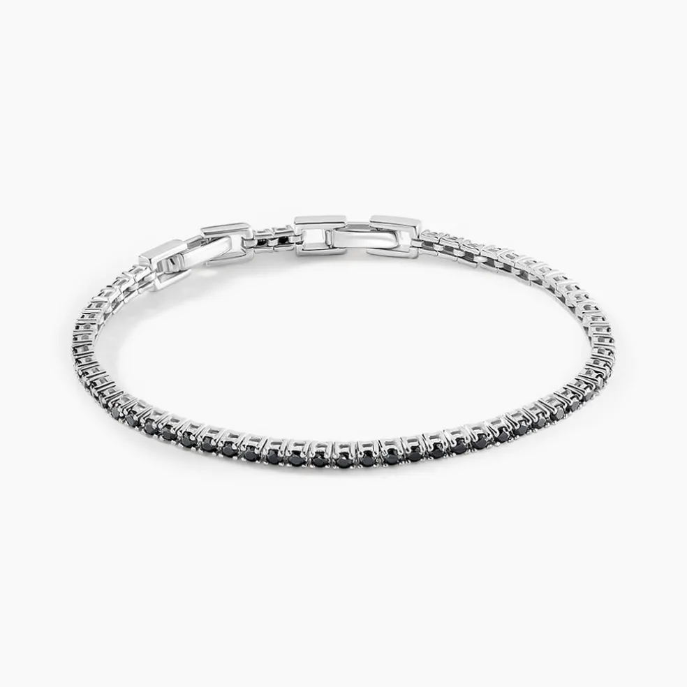 Bracelet Rio Tennis Argent Blanc Oxyde De Zirconium