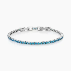 Bracelet Rio Tennis Argent Blanc Oxyde De Zirconium