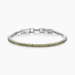 Bracelet Rio Tennis Argent Blanc Oxyde De Zirconium