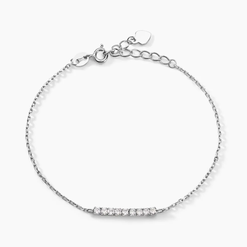 Bracelet Rio Tennis Argent Blanc Oxyde De Zirconium