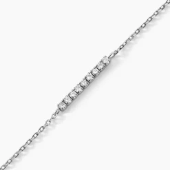 Bracelet Rio Tennis Argent Blanc Oxyde De Zirconium