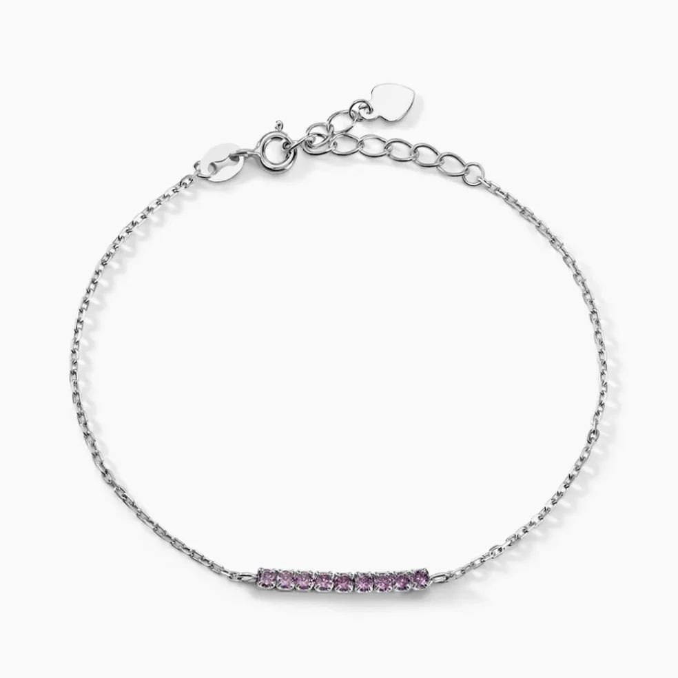 Bracelet Rio Tennis Argent Blanc Oxyde De Zirconium
