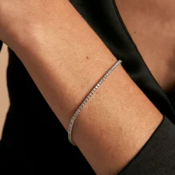 Bracelet River Or Blanc Diamant