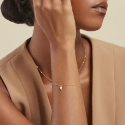 Bracelet Romancya Or Jaune Nacre