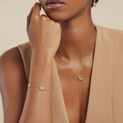 Bracelet Rosae Plaque Or Jaune