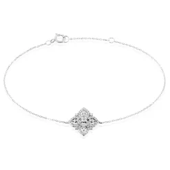 Bracelet Rosée Or Blanc Diamant