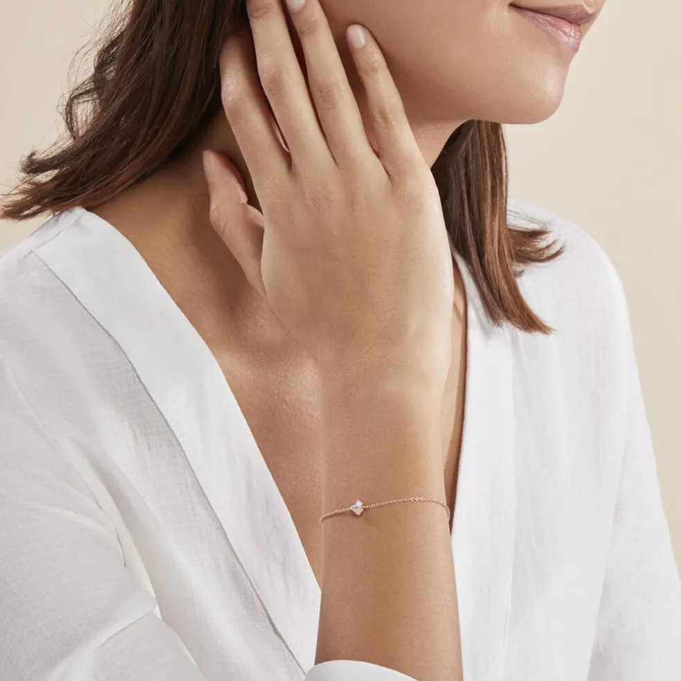 Bracelet Rossana Argent Rose Turquoise Blanche