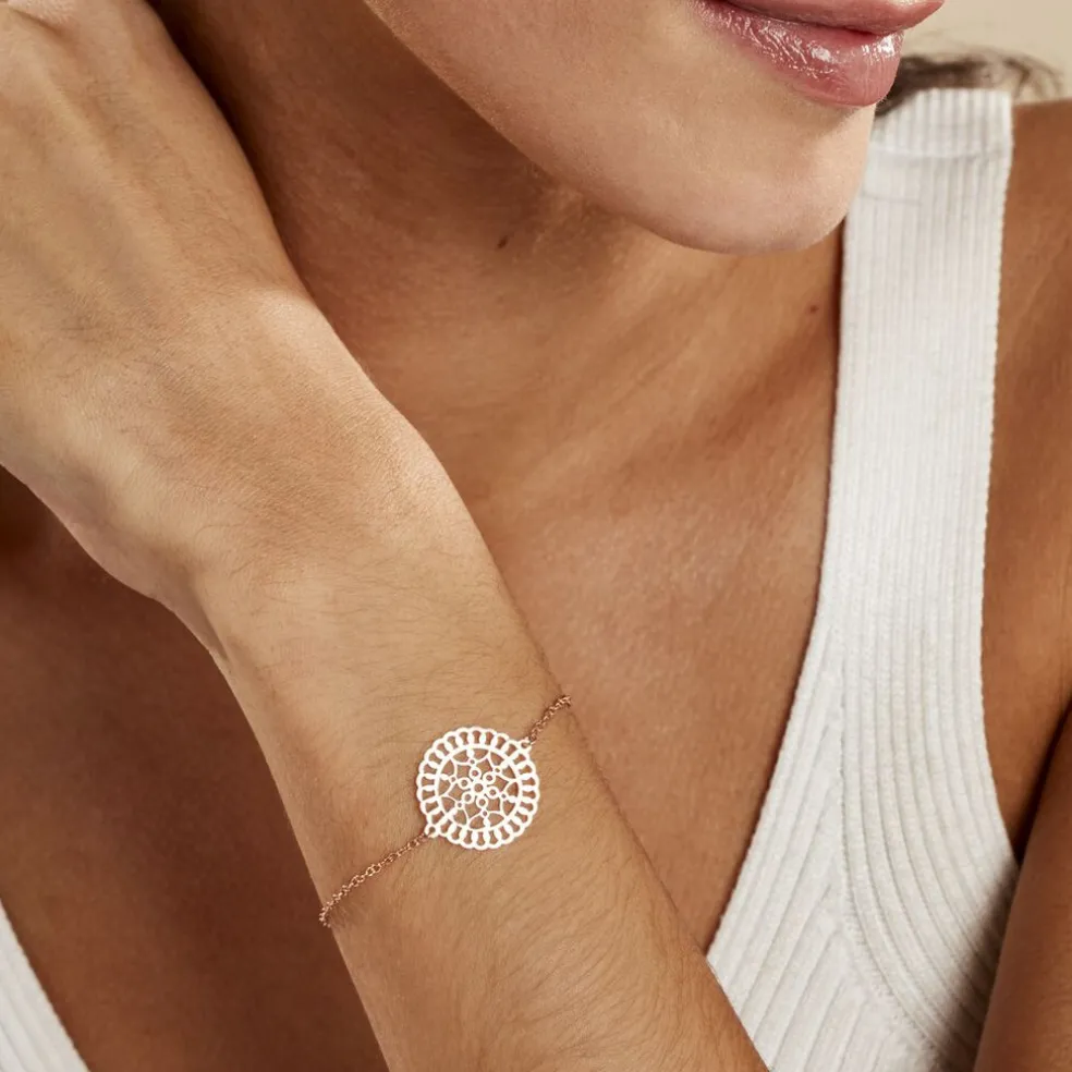 Bracelet Rotonda Argent Rose