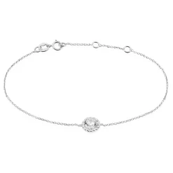 Bracelet Rufina Or Blanc Oxyde De Zirconium