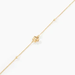 Bracelet Sakura Love Or Jaune Oxyde De Zirconium