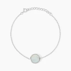 Bracelet Saül Argent Blanc Nacre