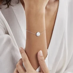 Bracelet Saül Argent Blanc Nacre