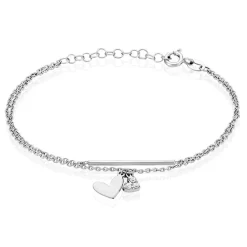 Bracelet Salli Argent Blanc Oxyde De Zirconium