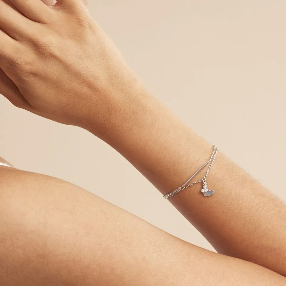 Bracelet Salli Argent Blanc Oxyde De Zirconium