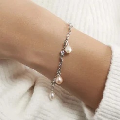 Bracelet Salomee Argent Blanc Perle De Culture