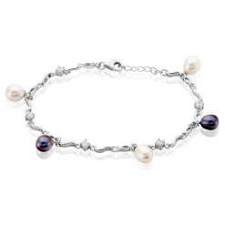 Bracelet Salomee Argent Blanc Perle De Culture