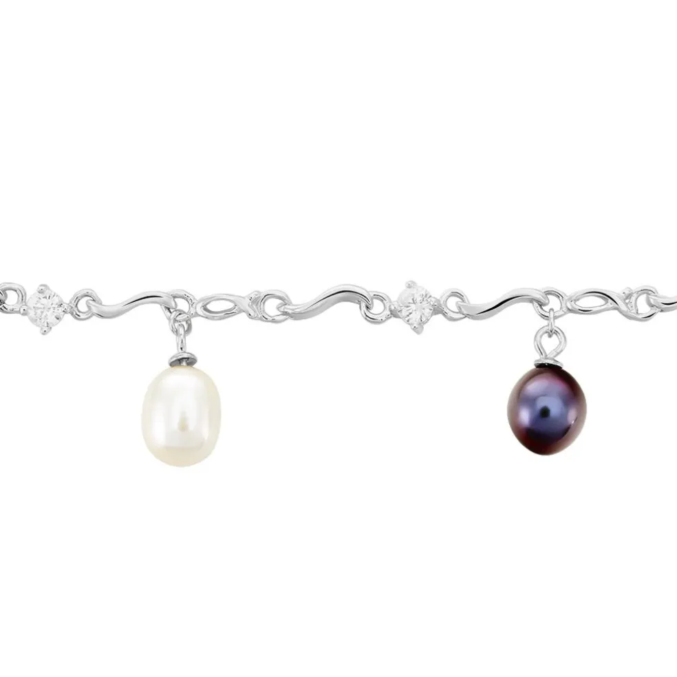 Bracelet Salomee Argent Blanc Perle De Culture