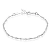 Bracelet Saman Argent Blanc