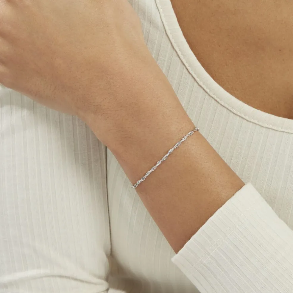 Bracelet Saman Argent Blanc