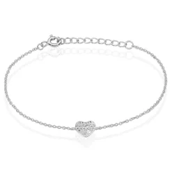 Bracelet Samia Argent Blanc Oxyde De Zirconium