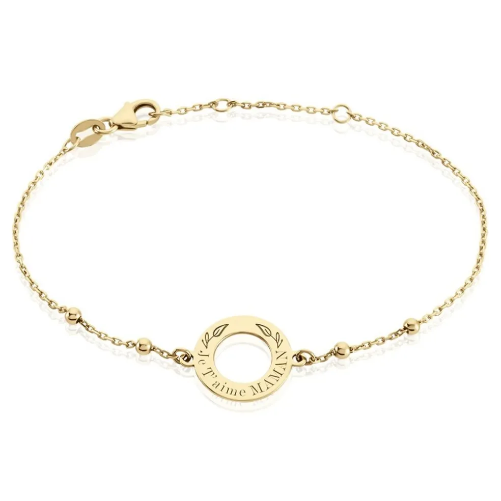 Bracelet Savas Plaqué Or Jaune