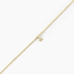 Bracelet Saya Argent Jaune Oxyde De Zirconium