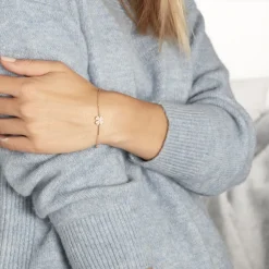 Bracelet Sendai Plaqué Or Jaune Oxyde De Zirconium