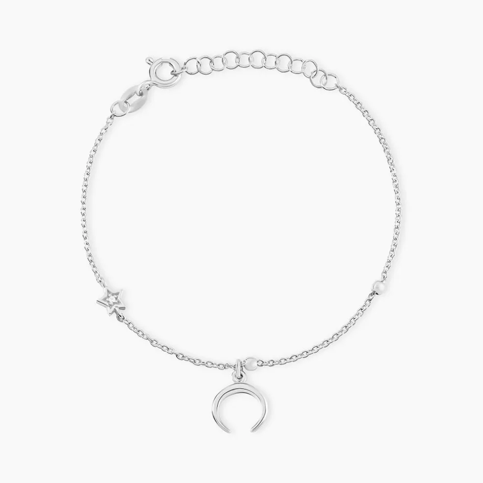 Bracelet Serenella Argent Blanc Oxyde De Zirconium