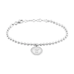 Bracelet Shamsi Argent Blanc